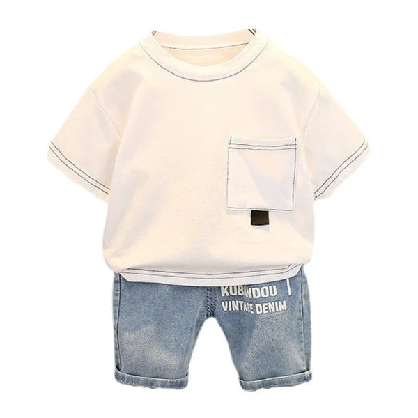 New Summer Baby Girl Clothes Suit Children Boys Casual T-Shirt Shorts 2Pcs/Sets Kids Outfits Toddler Costume Infant Tracksuits